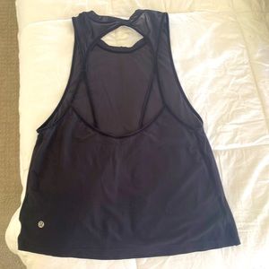 NWOT LULULEMON SHEER BLACK TANK SIZE 4